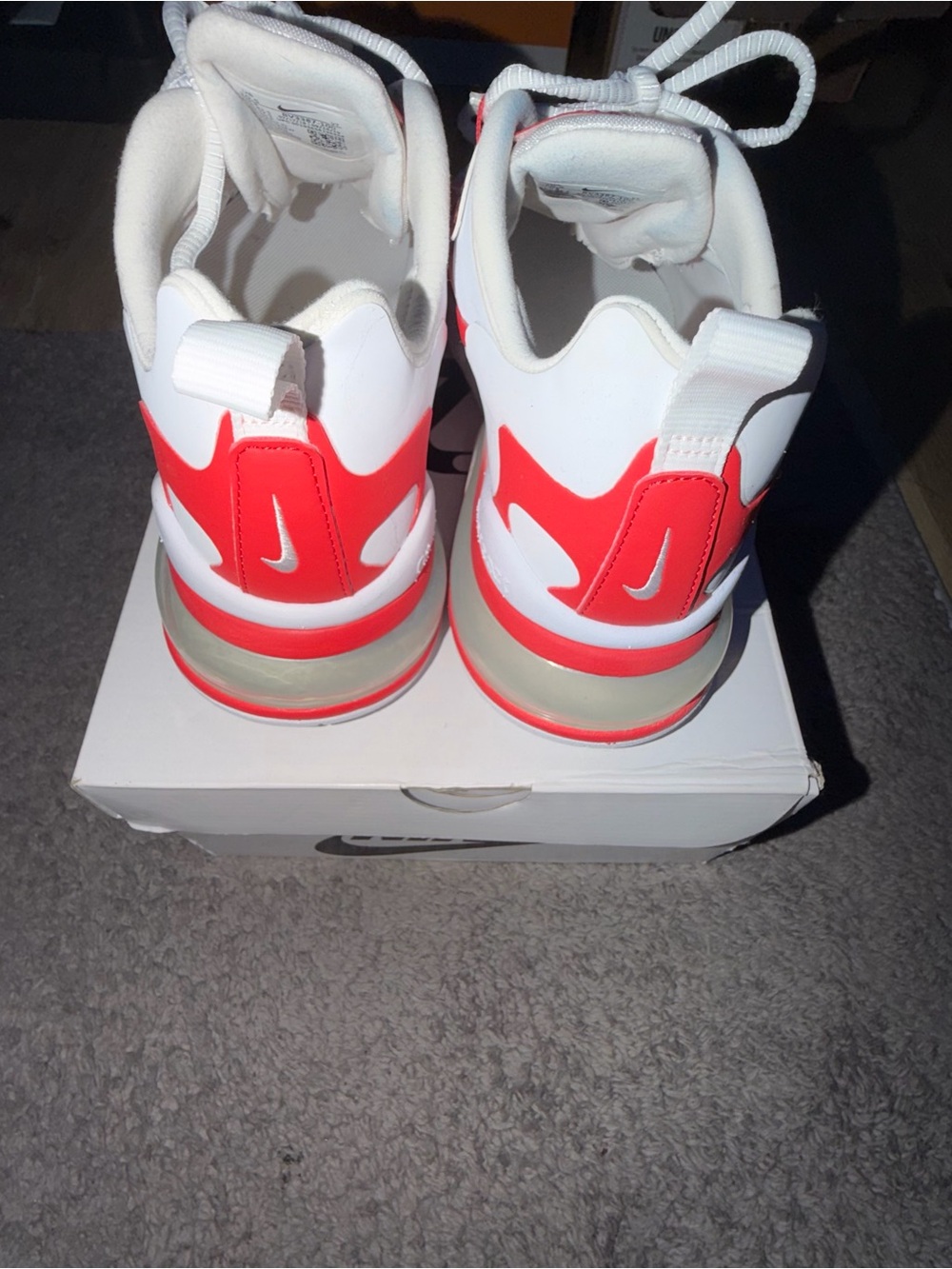 Nike Air Max 270 React SE Bubble Wrap ( White and Red ) - Picture 5 of 7